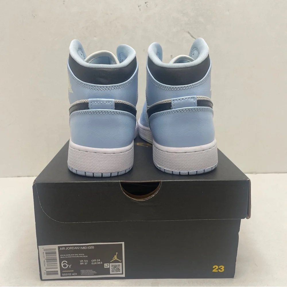 Nike Air Jordan 1 Retro Mid GS “Ice Blue” 2022 - Picture 4 of 4